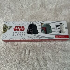 Williams Sonoma Star Wars Cookie Cutters Yoda Darth Boba Stormtroop NIB